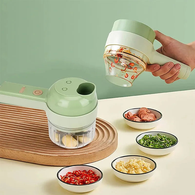 Rechargeable 4 in 1 Electric Vegetable Cutter. KSA.D
