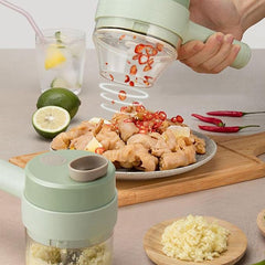 Rechargeable 4 in 1 Electric Vegetable Cutter. KSA.D